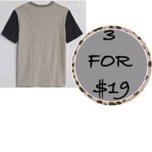 3/$19 Color block short sleeve T-shirt